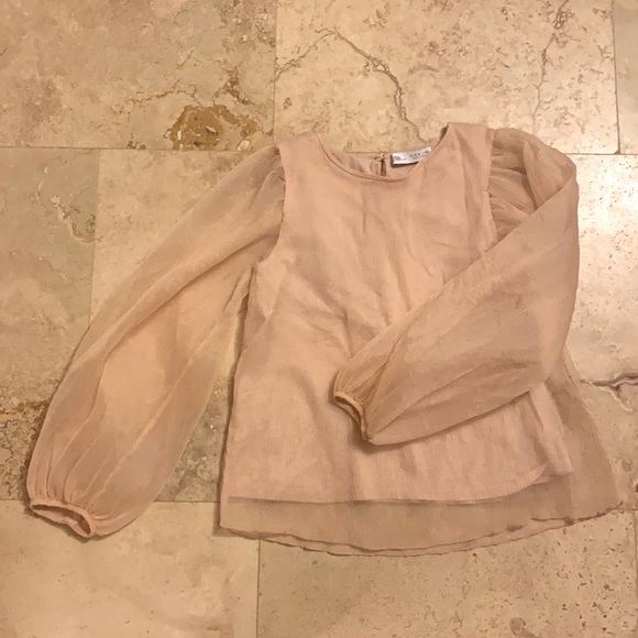 Zara Shirts & Tops Zara Balloon Sleeve Top Poshmark